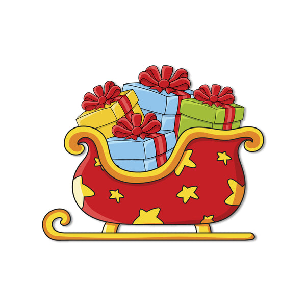 Locally made sleigh fridge magnet festive magnet for fridge decor