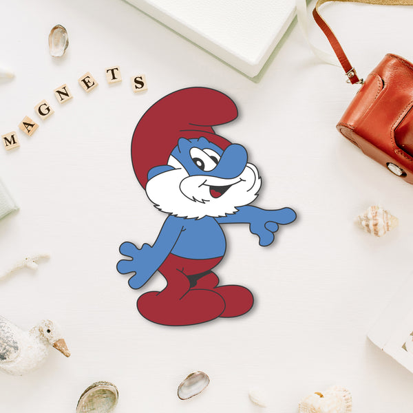 smurf-cartoon-character-fridge-magnet-front-view