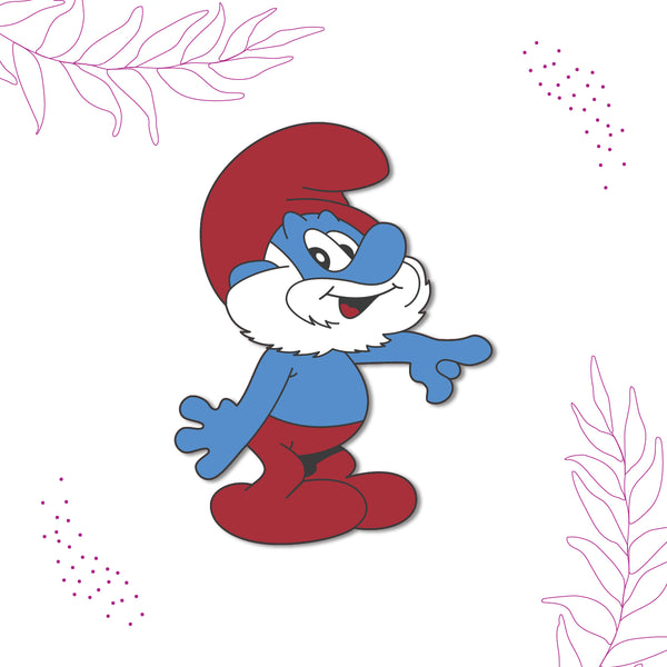 smurf-village-magnet-on-refrigerator