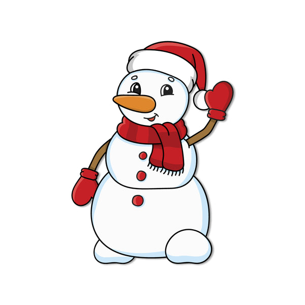 high-quality-snowman-fridge-magnet-angle-view