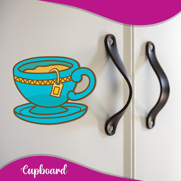 3D tea cup magnet for home decor.