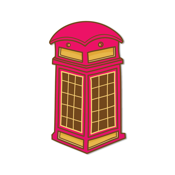 Telephone booth themed quirky fridge magnet India