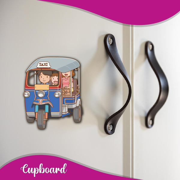 Fun tuk-tuk magnet for home decor.