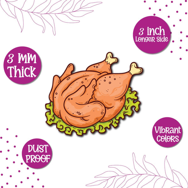 Turkey lovers quirky fridge decoration