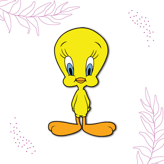 tweety-bird-cartoon-magnet-on-refrigerator