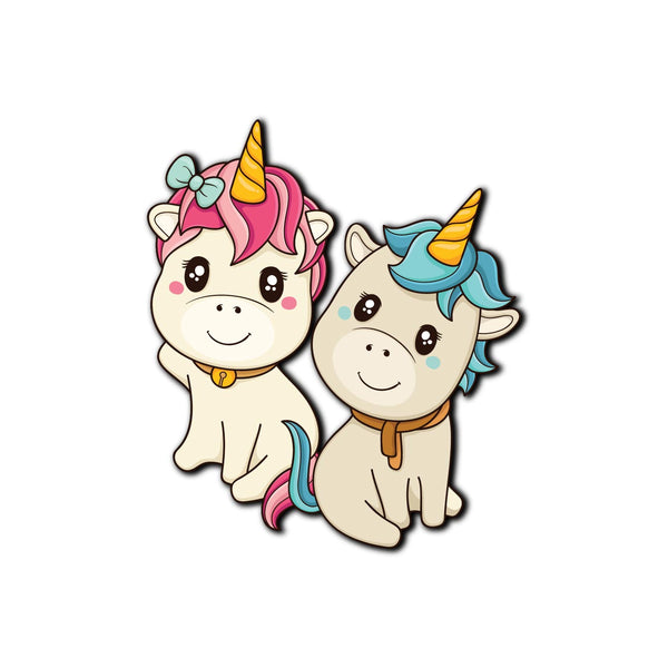 Stylish unicorn couple fridge magnet magnet for gifting and home decor
