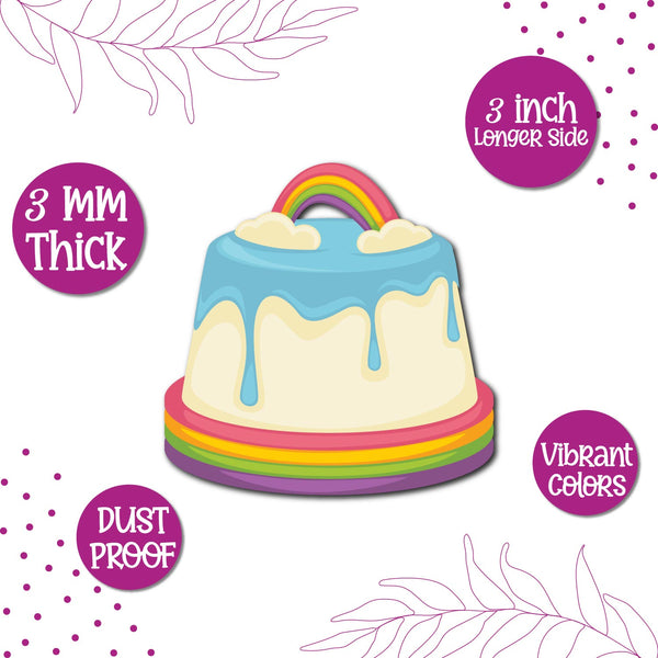 Vanilla dessert fridge magnet accessory
