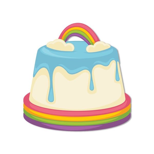 Sweet vanilla cake fridge magnet decor