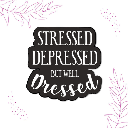 Stylish and humorous decorative magnet.