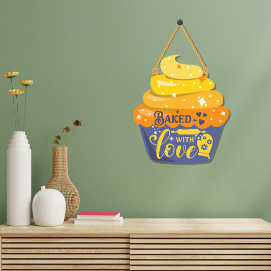 Baked with love Wall Hanging