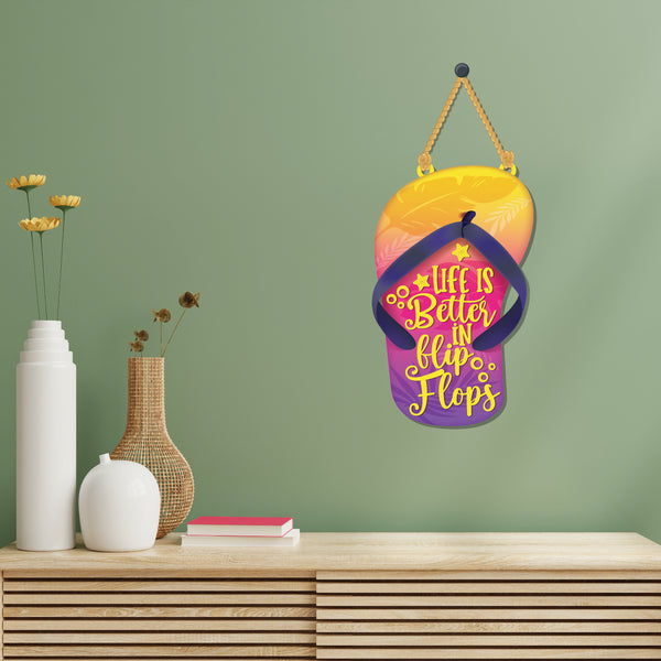 Life is better in Wooden Wall Hanging
