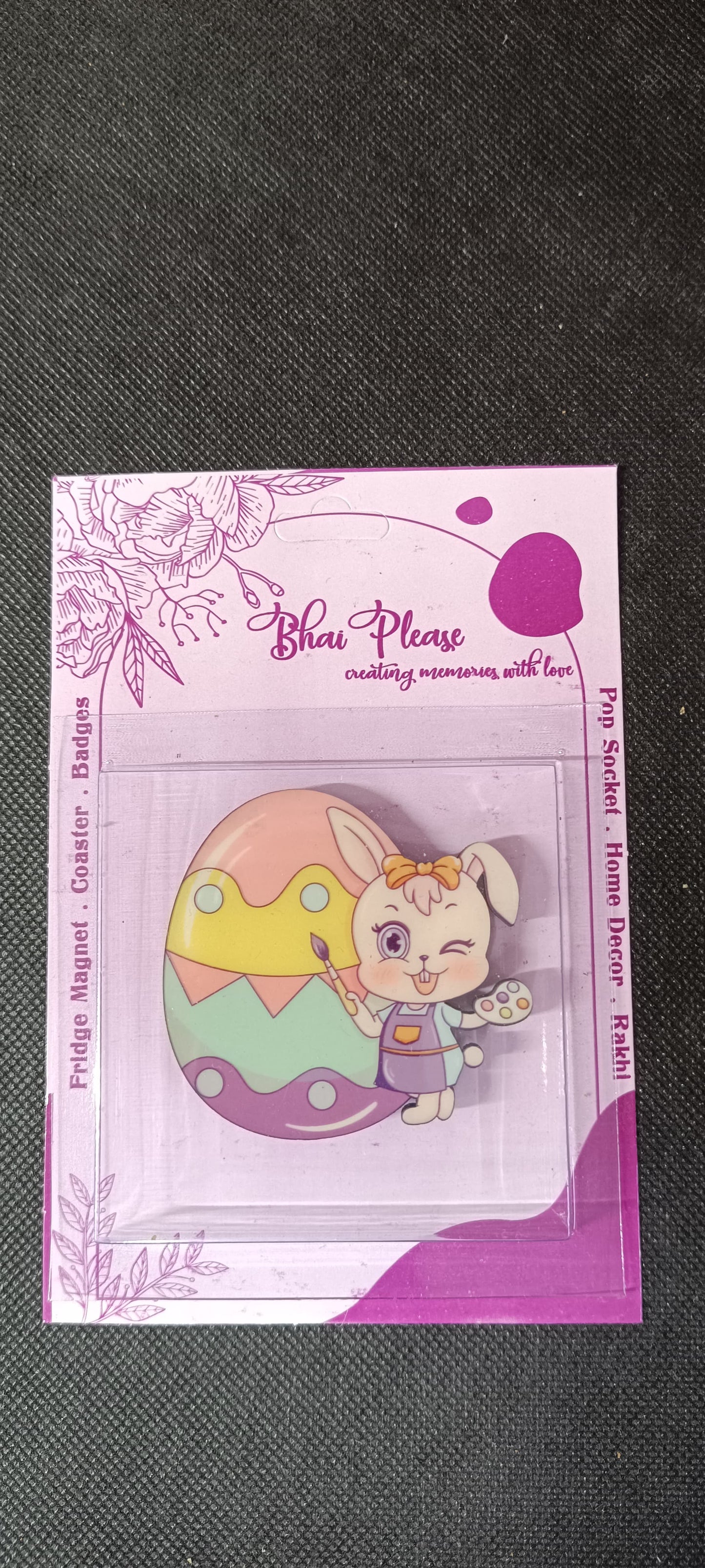 Quirky and fun happy easter fridge magnet gift for holiday celebrations