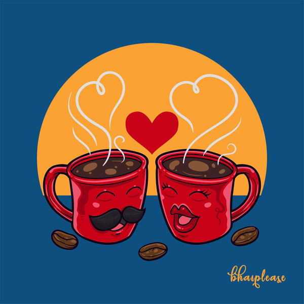 Coffee Mug Love Wooden Coasters