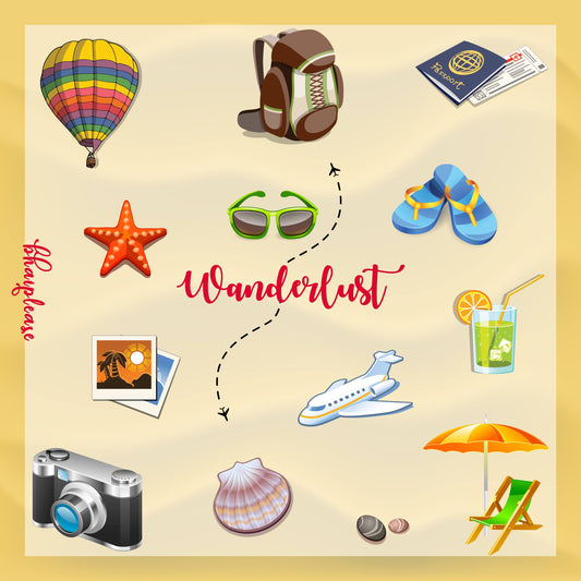 Wanderlust Wooden Coaster