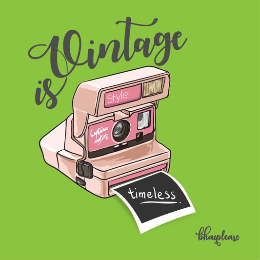 Vintage is timeless Wooden Coaster