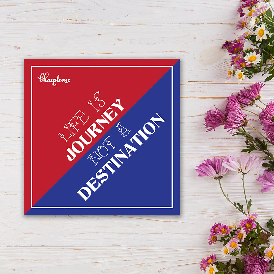 Life is Journey not A destination Wooden Fridge / Refrigerator Magnet