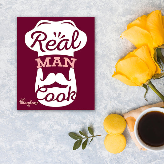 Real Man Cook Chef Fridge Magnet – Kitchen Gift