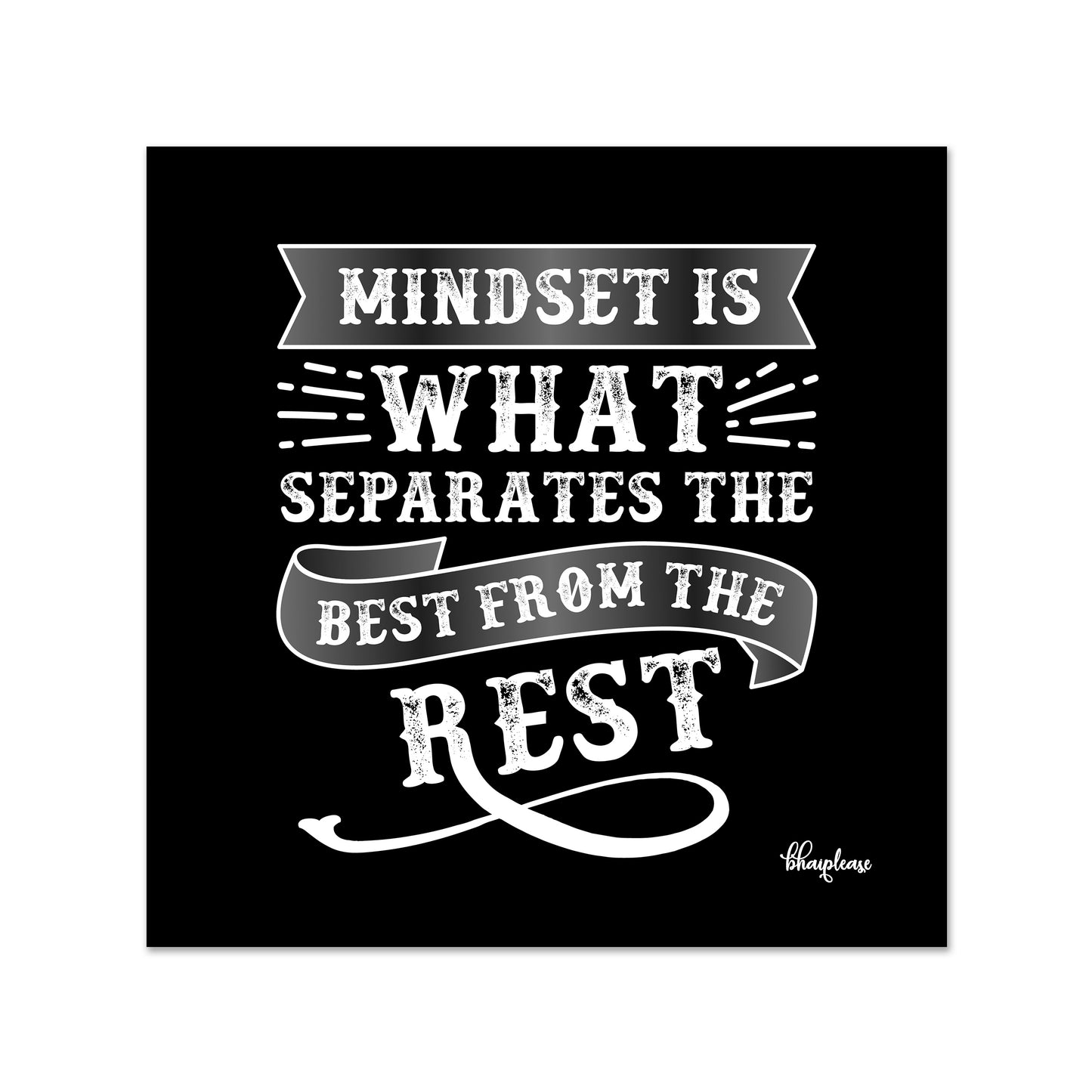 Mindset Separates the Best Motivational Fridge Magnet