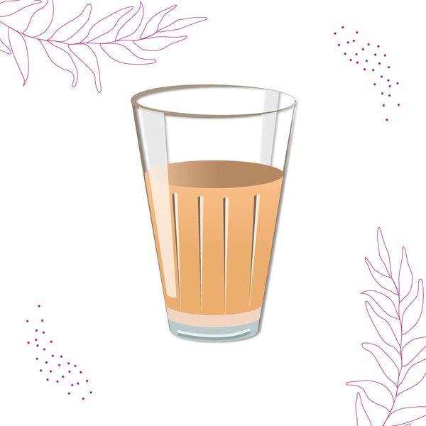 Close-up of a desi cutting chai magnet.