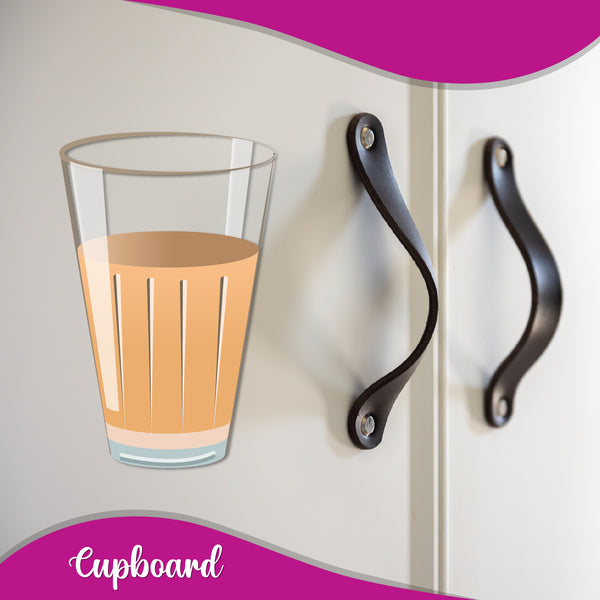 3D cutting chai magnet for cultural home decor.