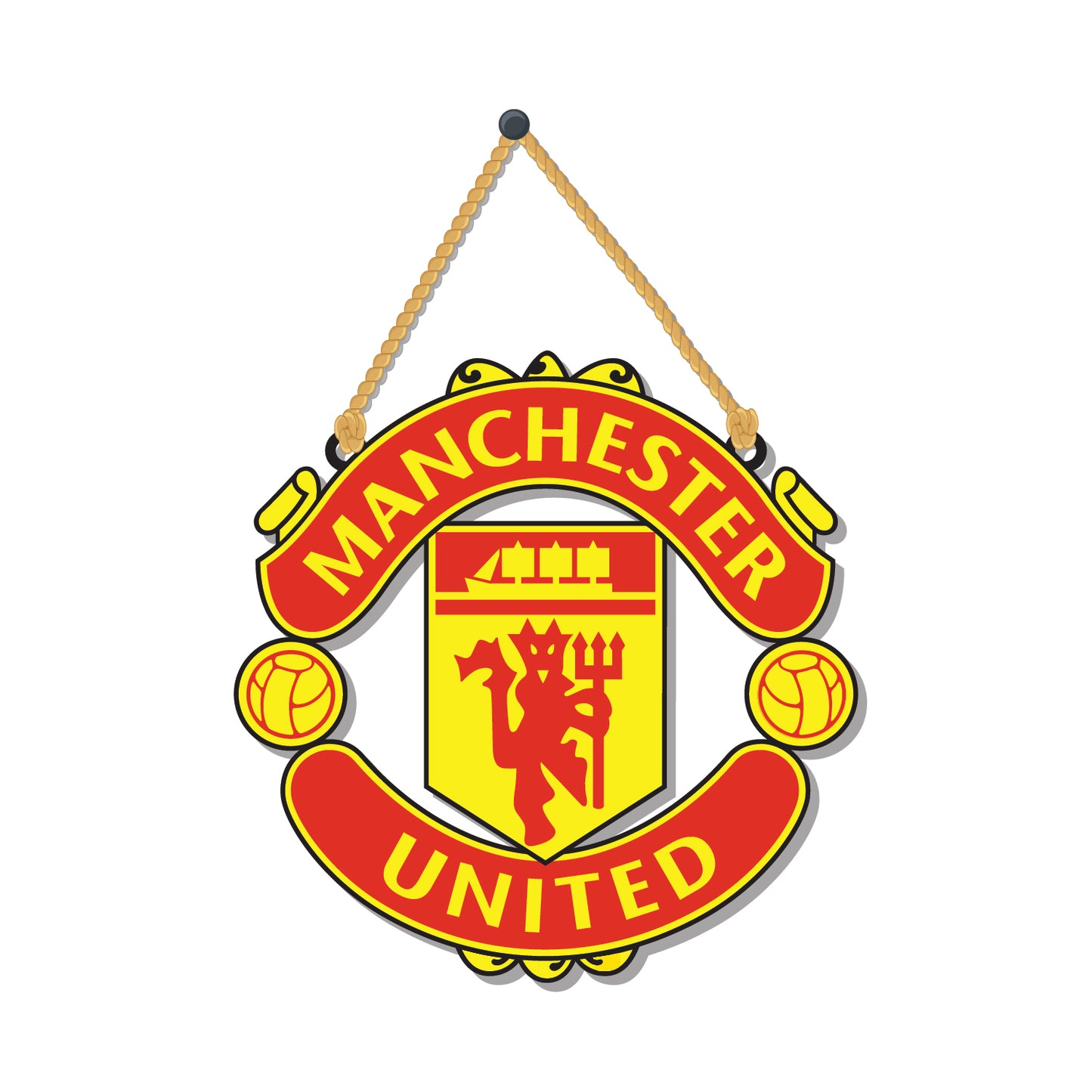 Manchester United Wooden Wall Hanging