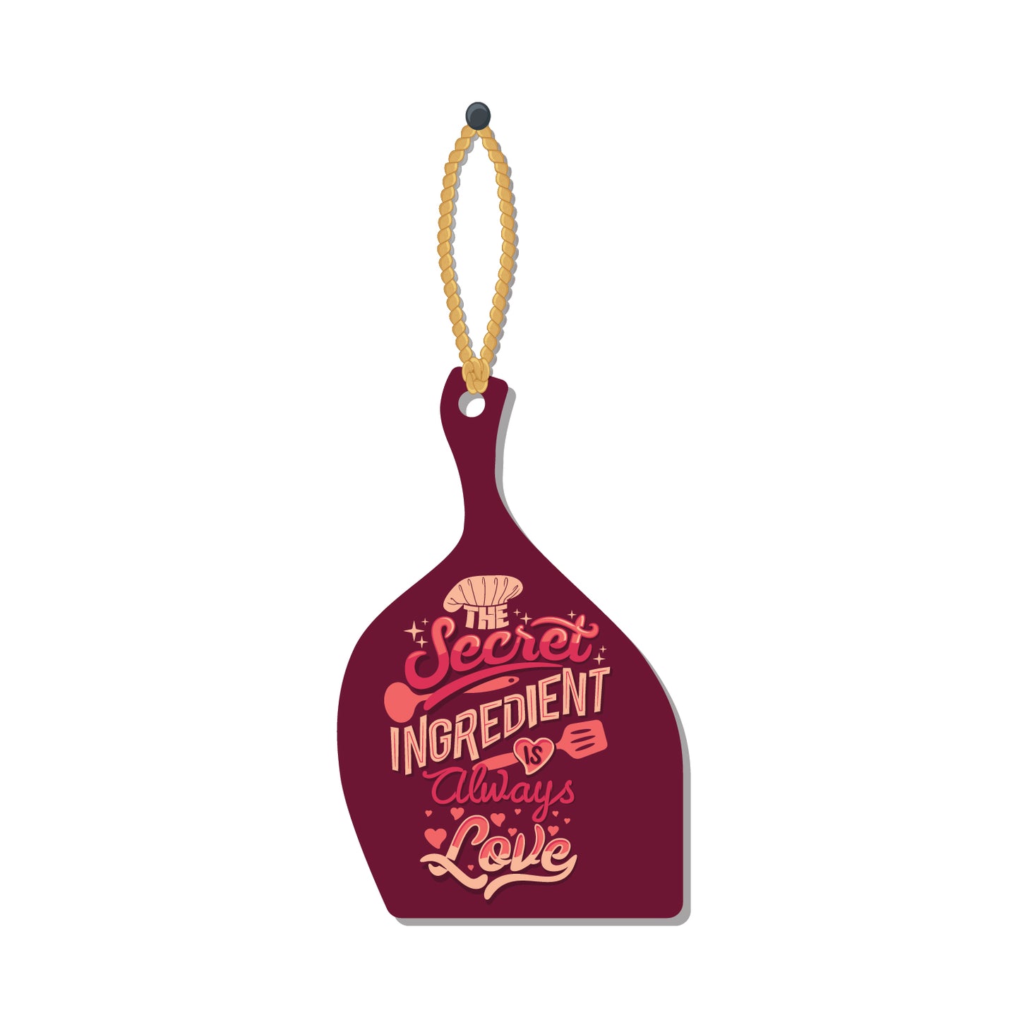 The Secret Ingredient is Love Wooden Wall Hanging