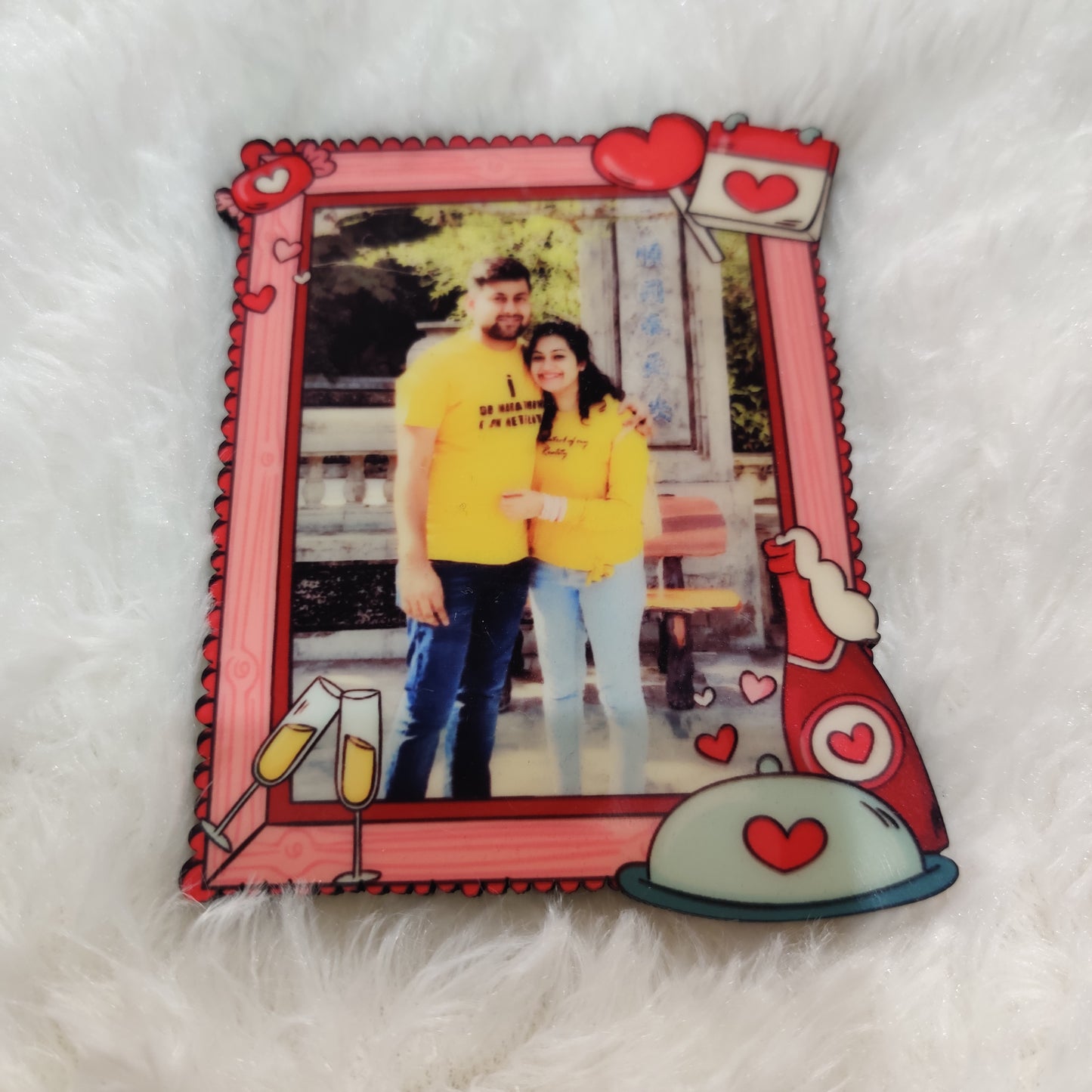 Wine & Dine Personalized Fridge Magnet