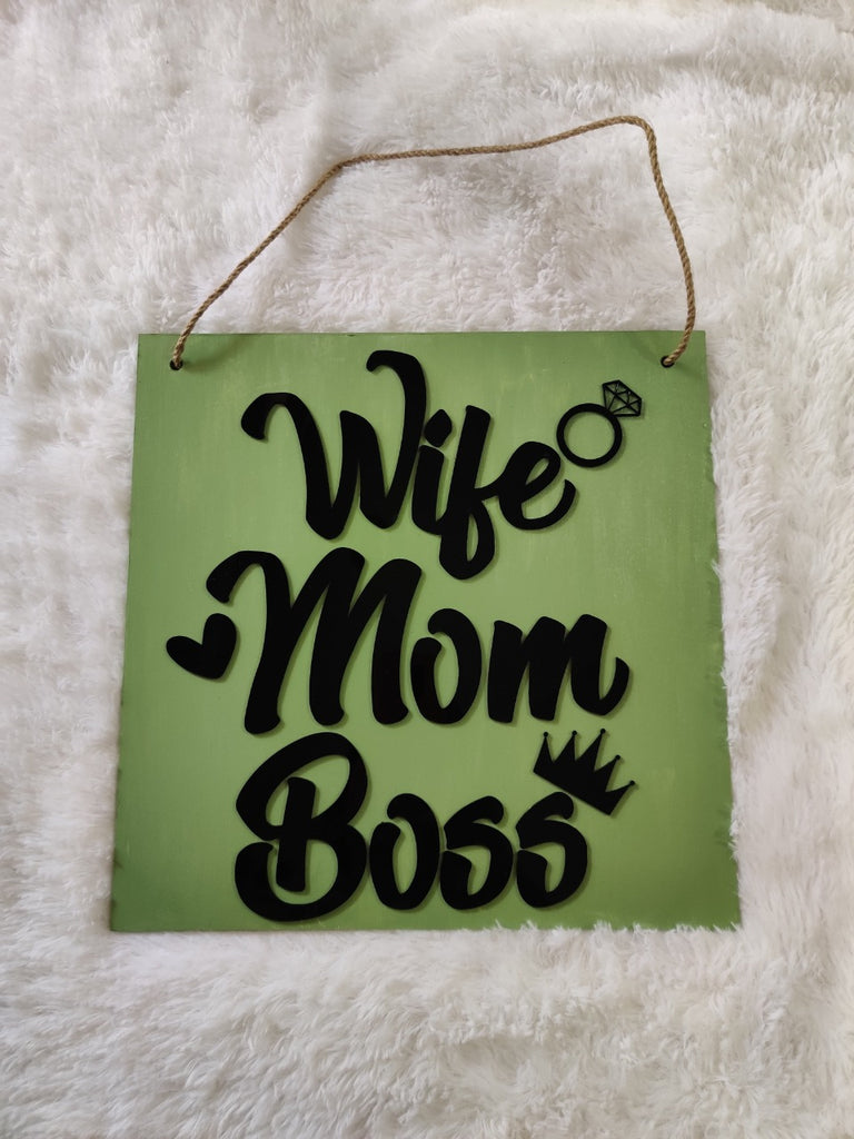 Wall Decor - Wife Mom Boss