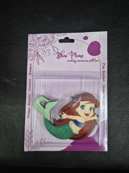 Ariel Wooden Fridge Magnet