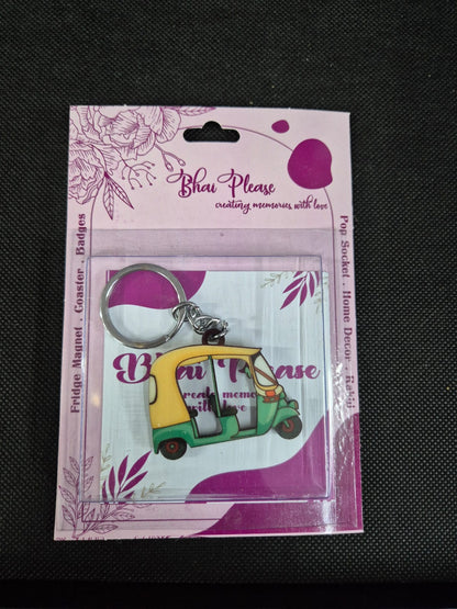 Auto Wooden Keychain