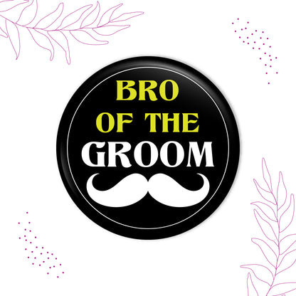 Brother of the Groom Wedding Badge