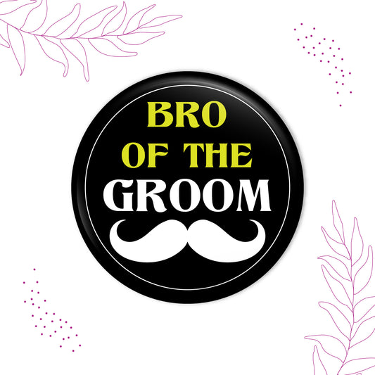 Brother of the Groom Wedding Badge