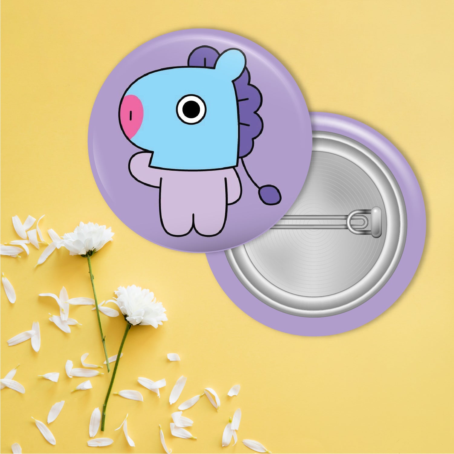 BTS J Hope | 44mm Round Pin Badge |Button Badge India – Bhai