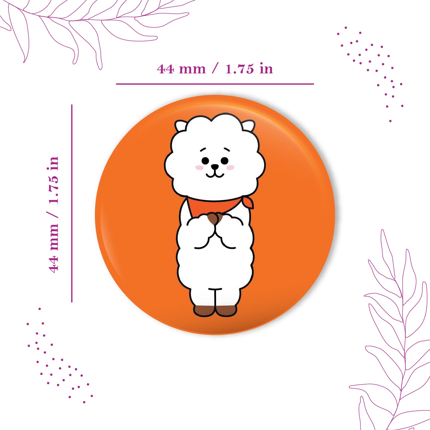 BTS Jin Pin Badge