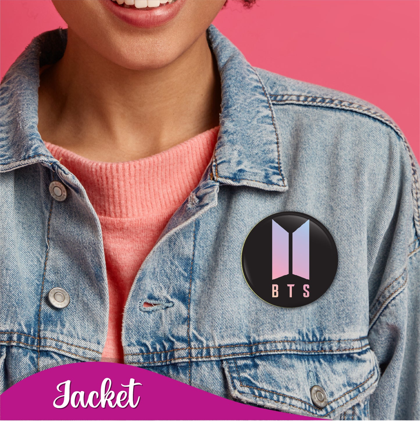 BTS Logo Pin Badge