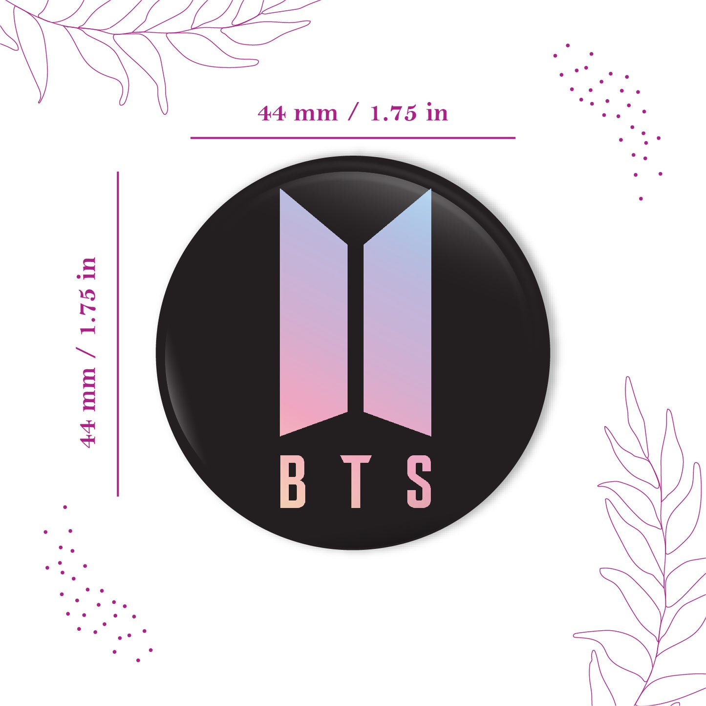 BTS Logo Pin Badge