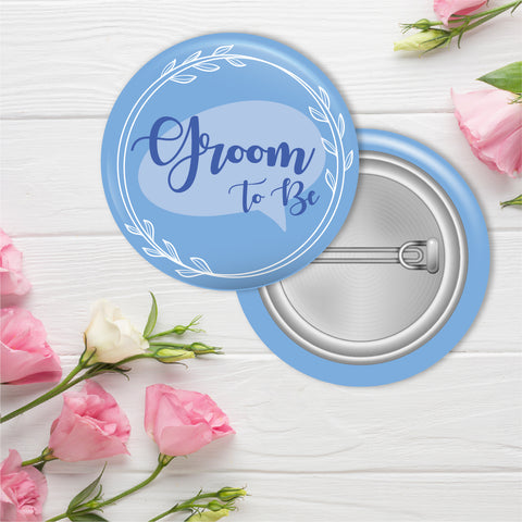 Groom to be - Blue Wedding Badge