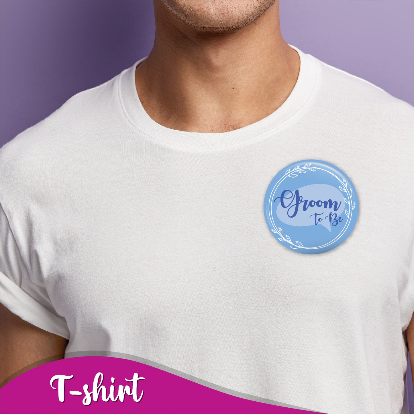 Groom to be - Blue Wedding Badge