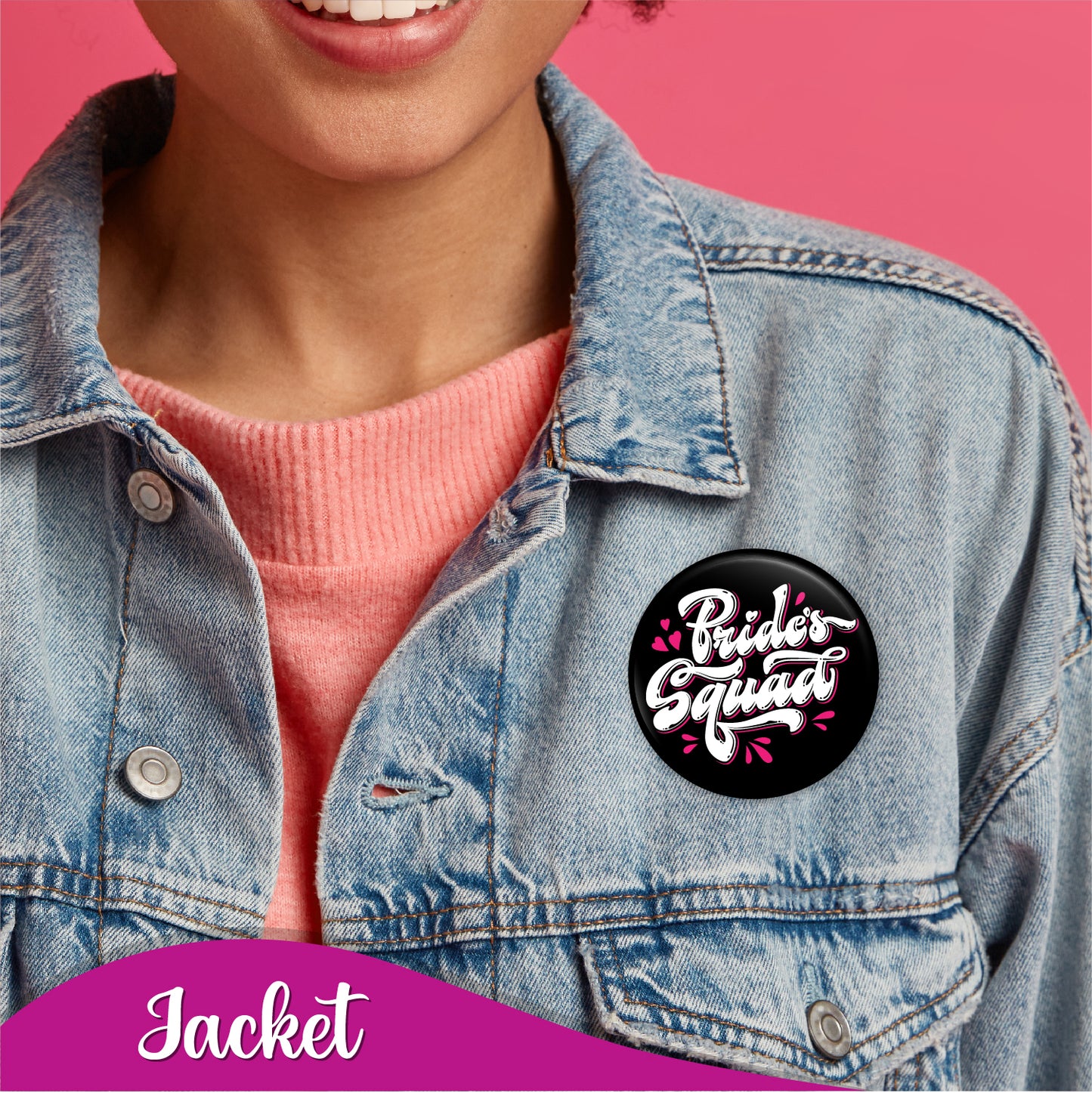 Bride Squad Wedding badges