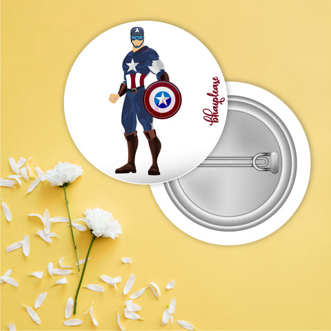 Captain America Pin Badges