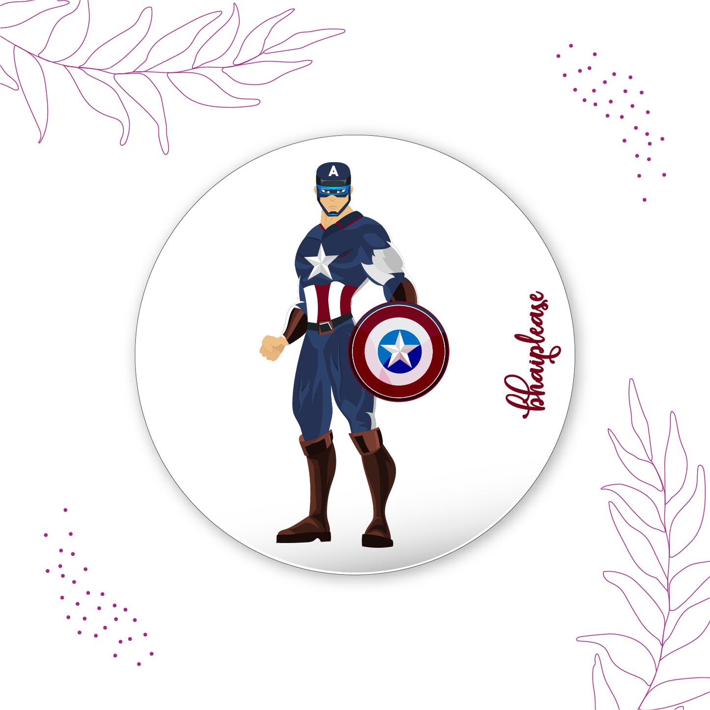 Captain America Pin Badges