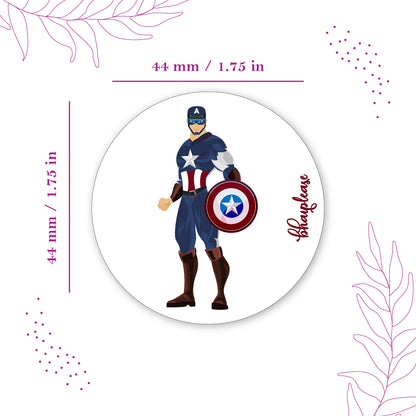 Captain America Pin Badges