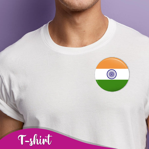 India Flag Pin Badge