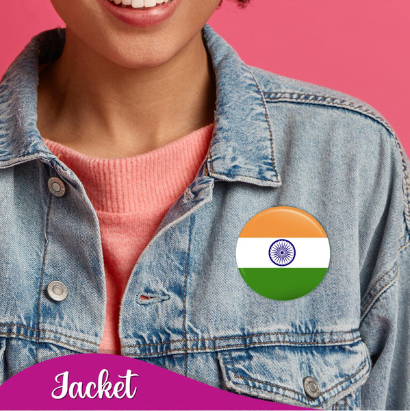 India Flag Pin Badge