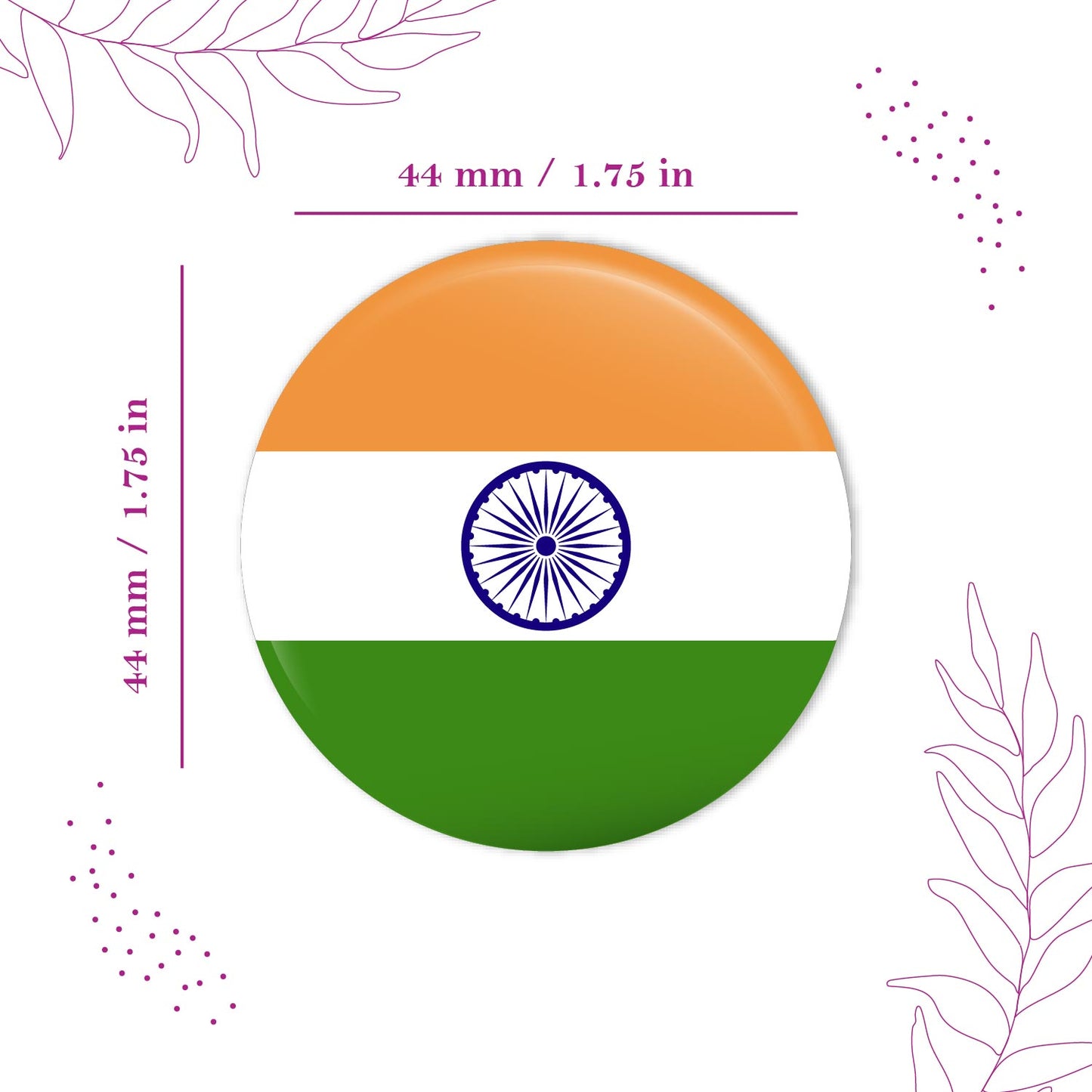 India Flag Pin Badge