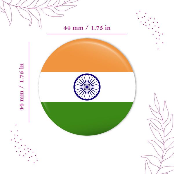 India Flag Pin Badge