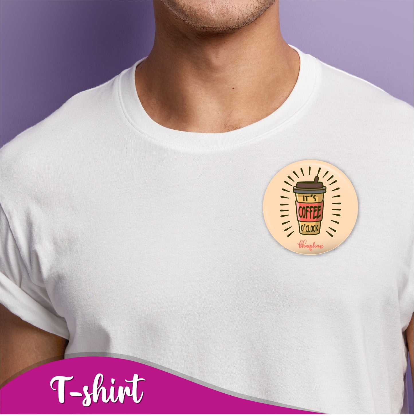 Its Coffee time Pin Badge