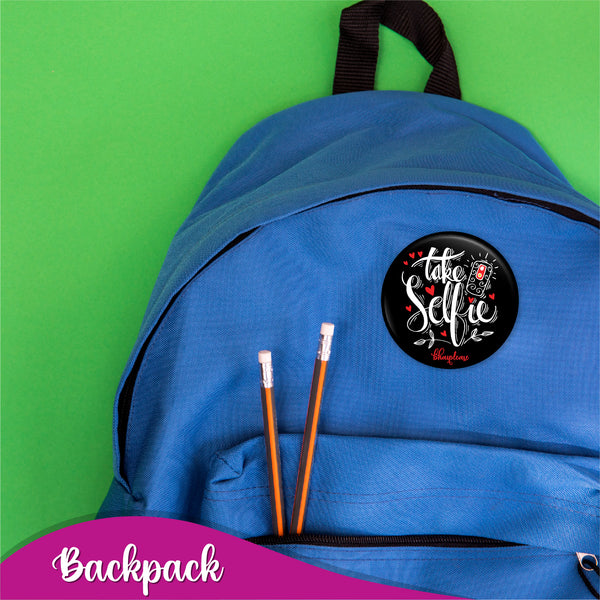 Take Selfie Pin Badge