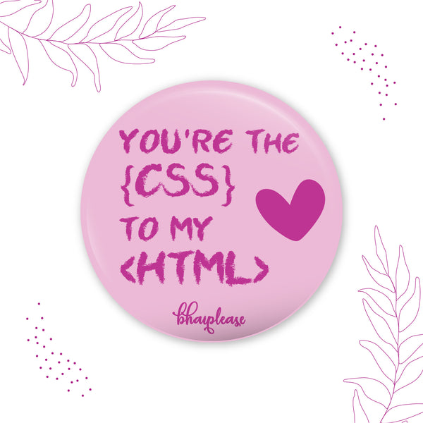 You're css to my Html Pin Badge