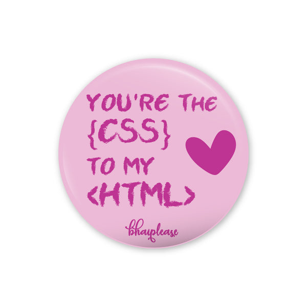 You're css to my Html Pin Badge